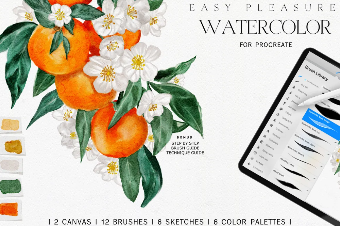 Easy Watercolor Studio for Procreate