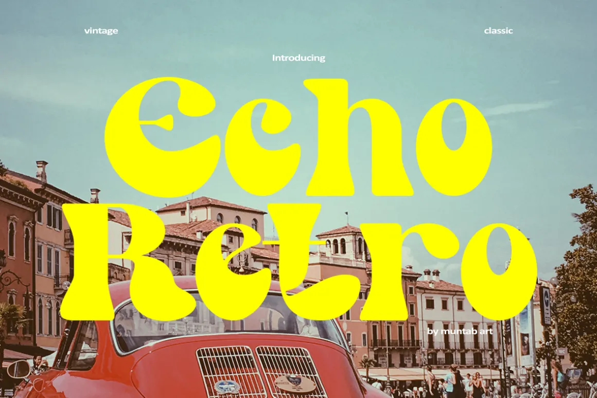 Echo | Retro Font