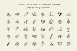 ECO LIVING & RECYCLING illustrations