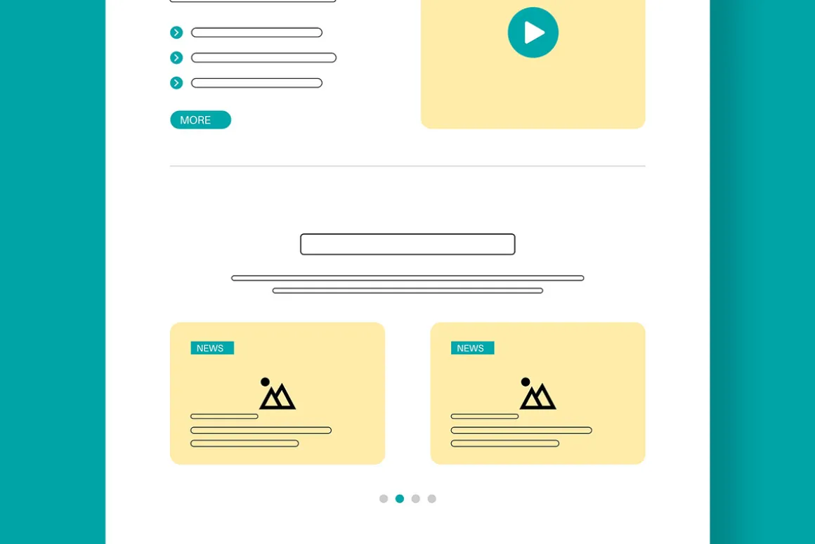 eCommerce Wireframe Landing Page