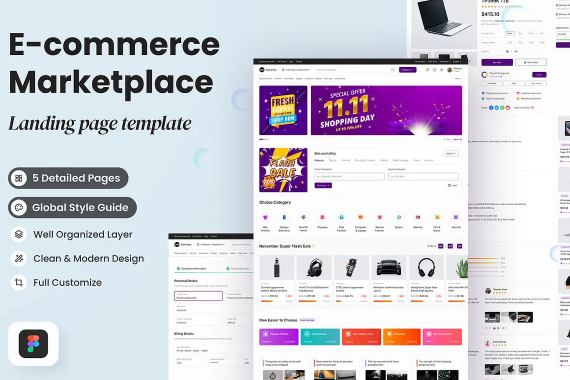 E Commerce Landing Page