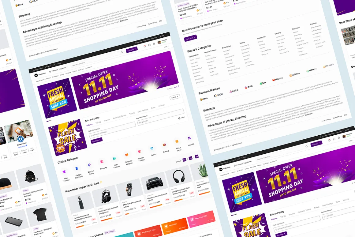 E Commerce Landing Page