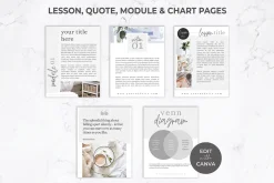 eCourse Workbook & Ebook for Canva