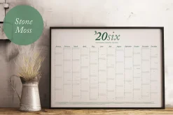 2026 Eco Wall Calendar: Stone Moss