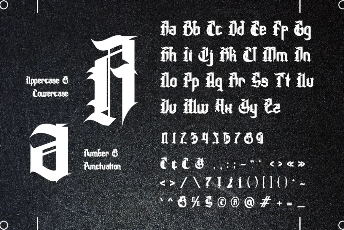Ectagramz - Modern Blackletter Font