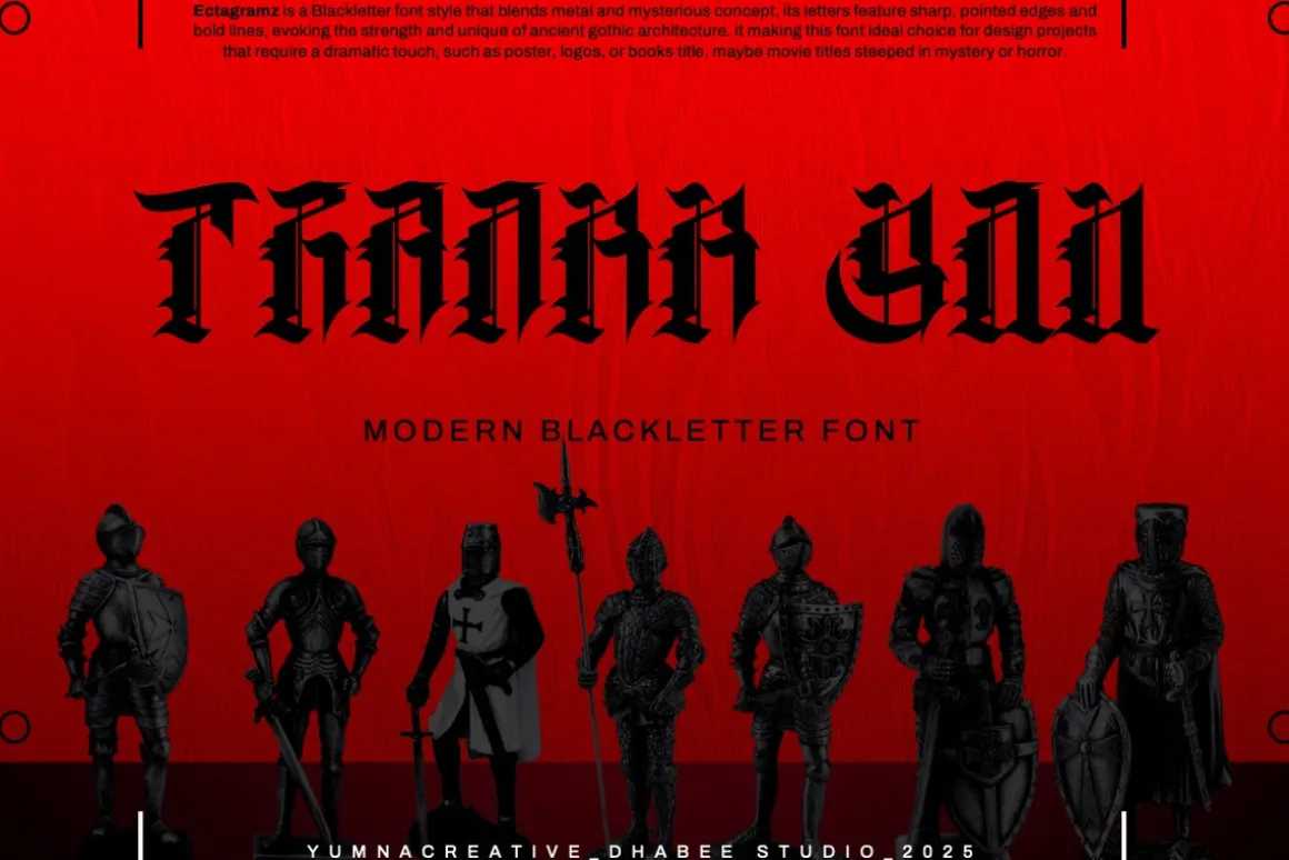 Ectagramz - Modern Blackletter Font