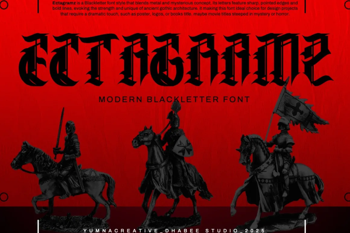 Ectagramz - Modern Blackletter Font