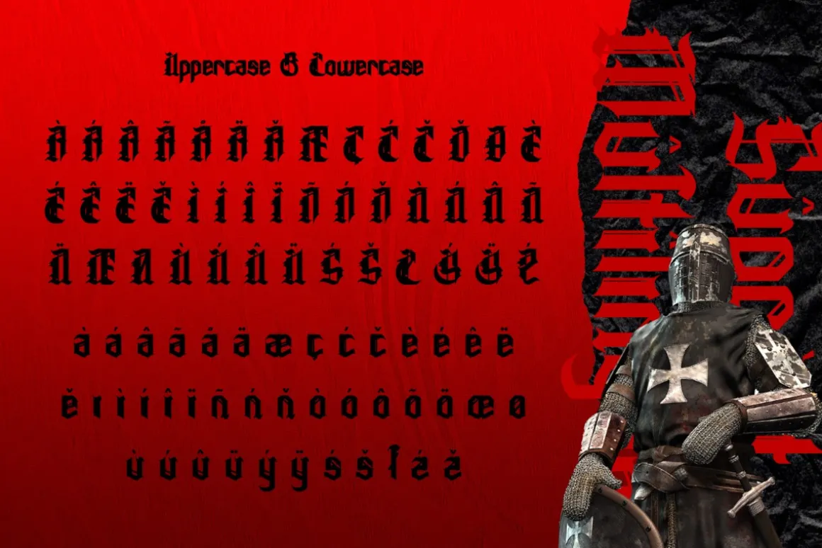 Ectagramz - Modern Blackletter Font