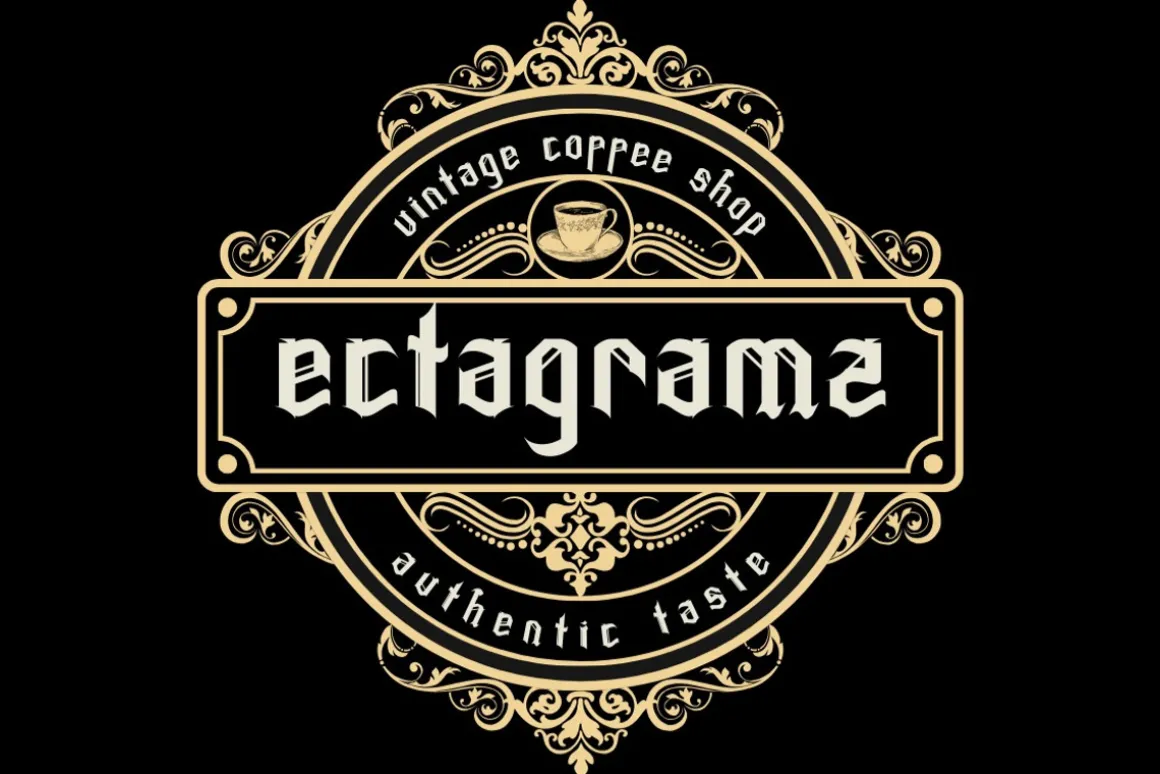 Ectagramz - Modern Blackletter Font