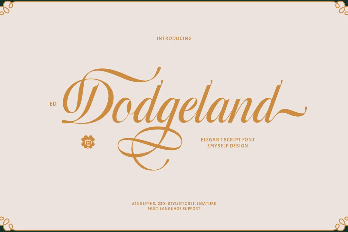 ED Dodgeland - Script Font