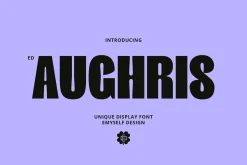 ED Aughris - Display Sans font