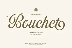 ED Bouchet - Elegant Script Font