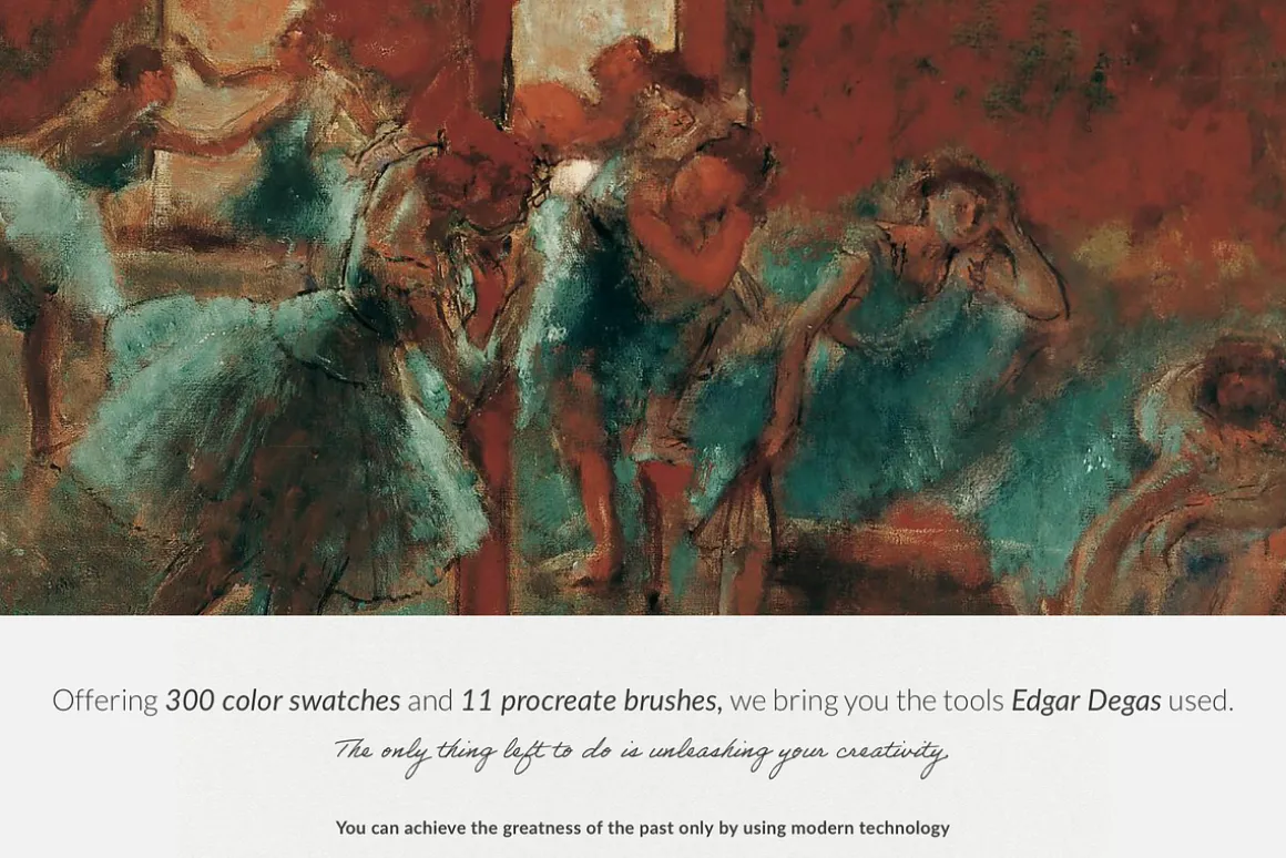 Edgar Degas Art Procreate Brushes
