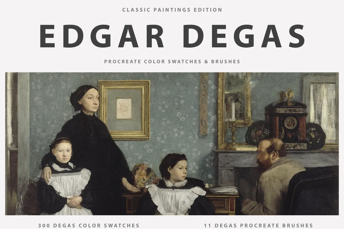 Edgar Degas Art Procreate Brushes