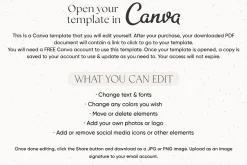 Editable Retro Email Signature Canva