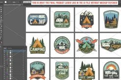 156 Editable Badges and Patches