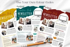 Editable Canva Newsletter Template