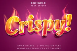 editable hot text effects