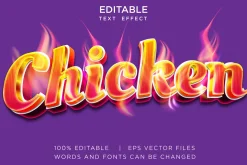 editable hot text effects