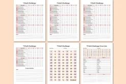 Editable 75 Soft Challenge Tracker