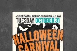 Editable Spooky Halloween Posters