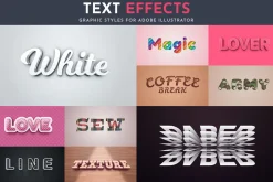 100 Editable Text Effects