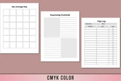 Editable Vision Board Planner KDP