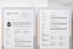 Editorial Resume Design / Nadia