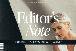 Editor's Note: Clean Editorial Serif