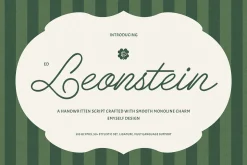 ED Leonstein - handwritten script
