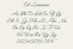ED Leonstein - handwritten script