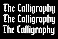 ED Smither - Blackletter typeface