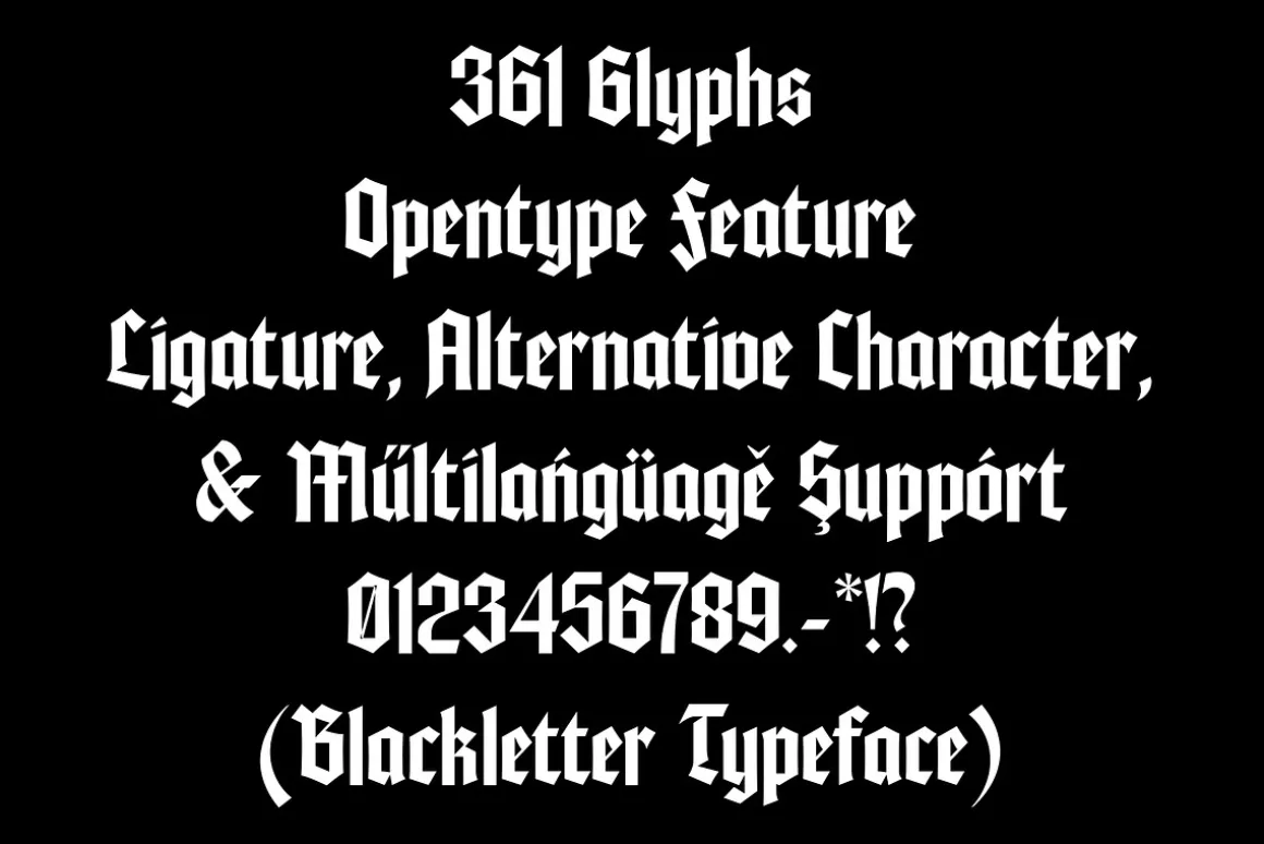 ED Smither - Blackletter typeface