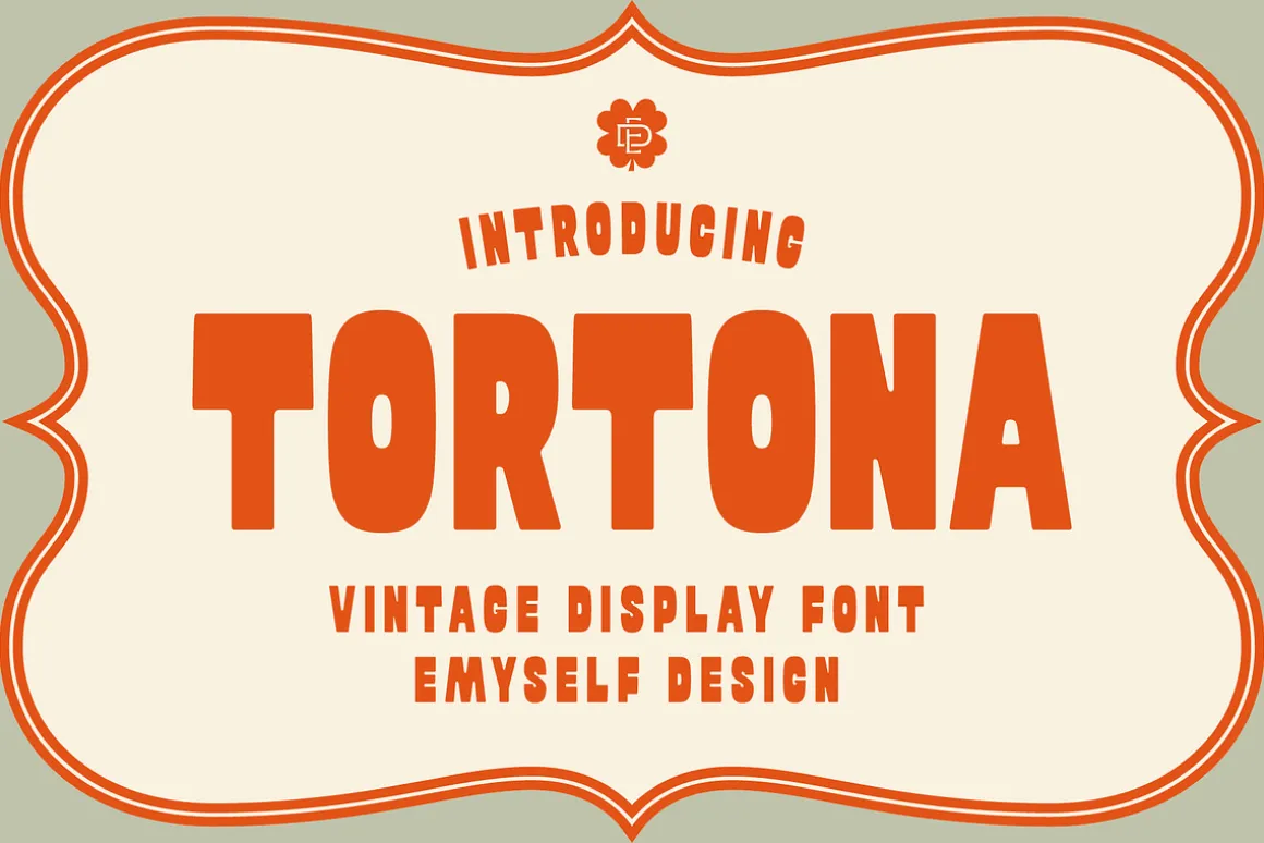 ED Tortona - Display font