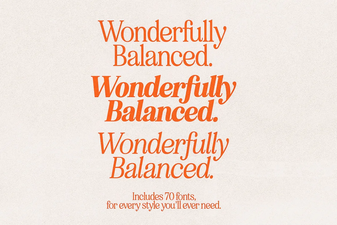 Eighties Comeback Serif (70 fonts)
