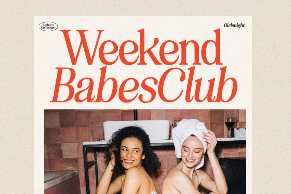 Eighties Comeback Serif (70 fonts)