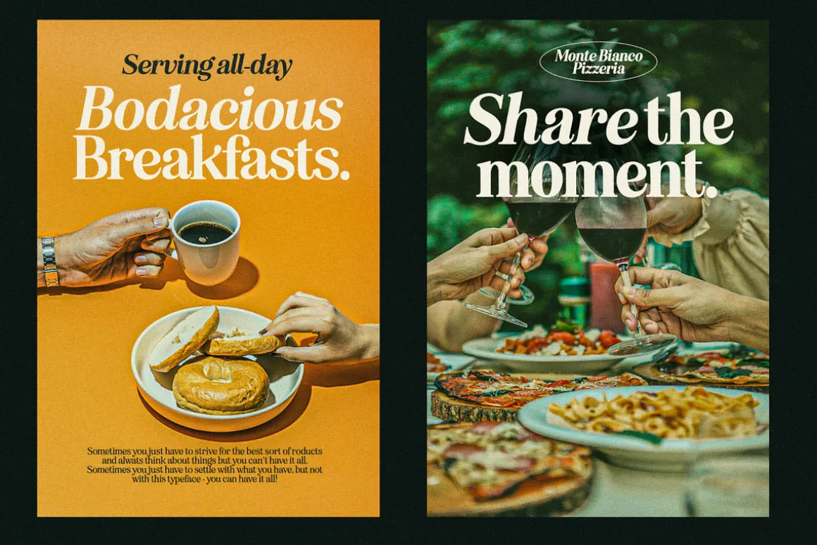 Eighties Comeback Serif (70 fonts)
