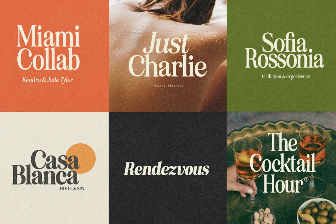 Eighties Comeback Serif (70 fonts)