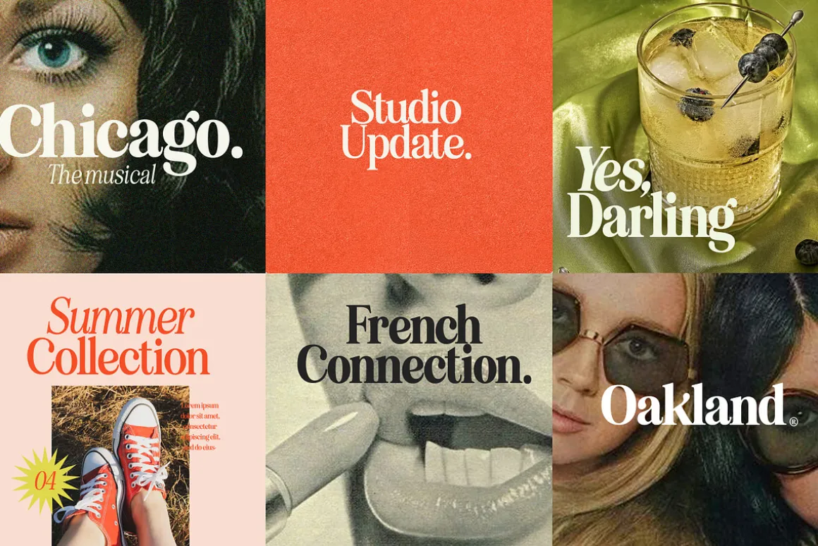 Eighties Comeback Serif (70 fonts)