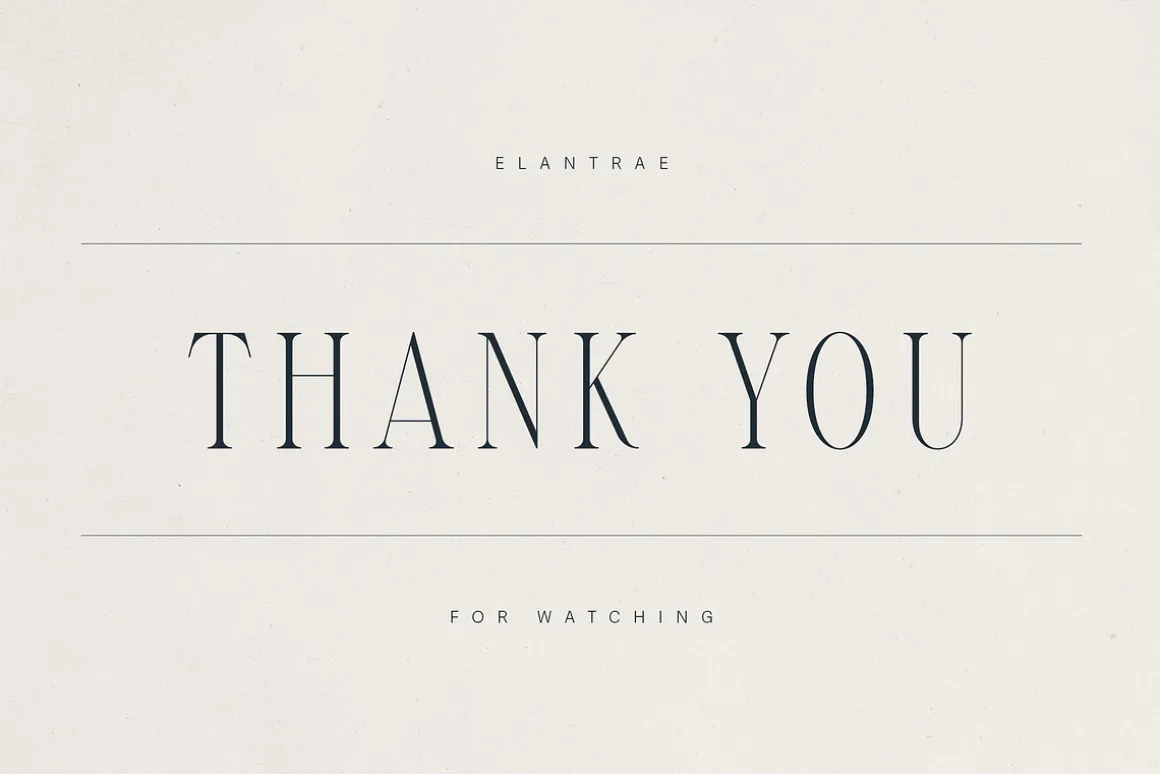 Elantrae – Elegant Modern Serif Font