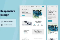 Electric Bike Shop Website Design
