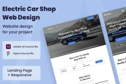 Electric Car Shop Website Design