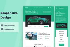 Electric Vehicle Website Design