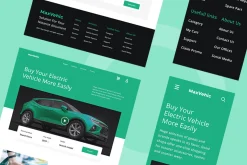 Electric Vehicle Website Design