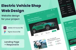 Electric Vehicle Website Design