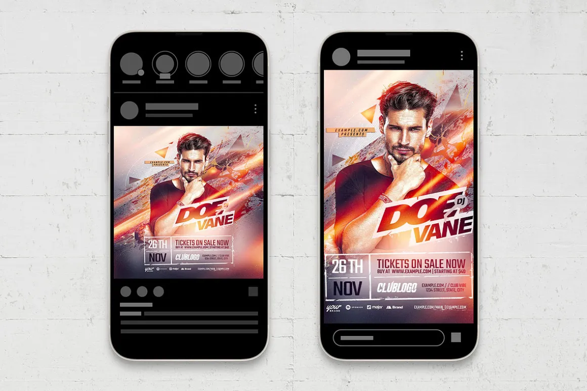 Electro DJ Flyer Template