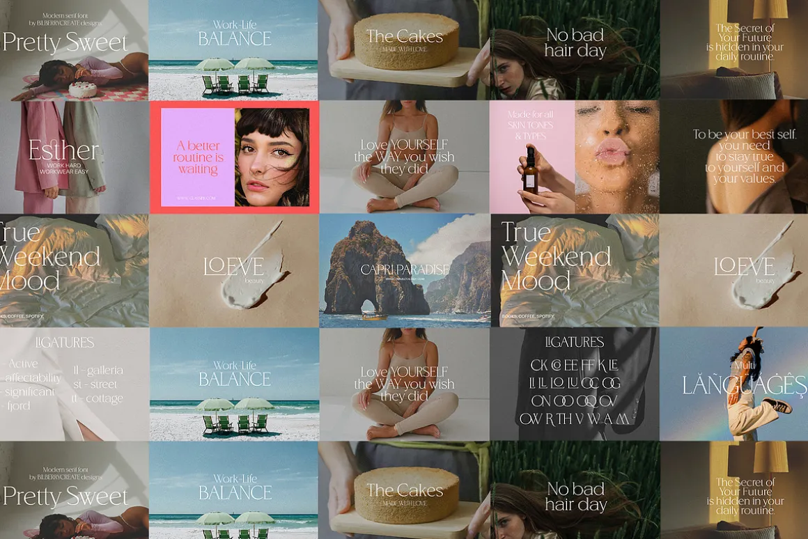 Elegance typography bundle