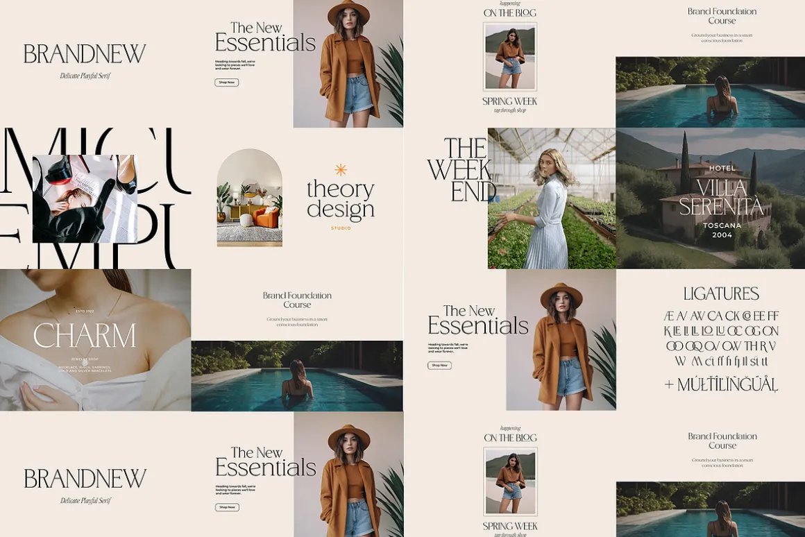 Elegance typography bundle