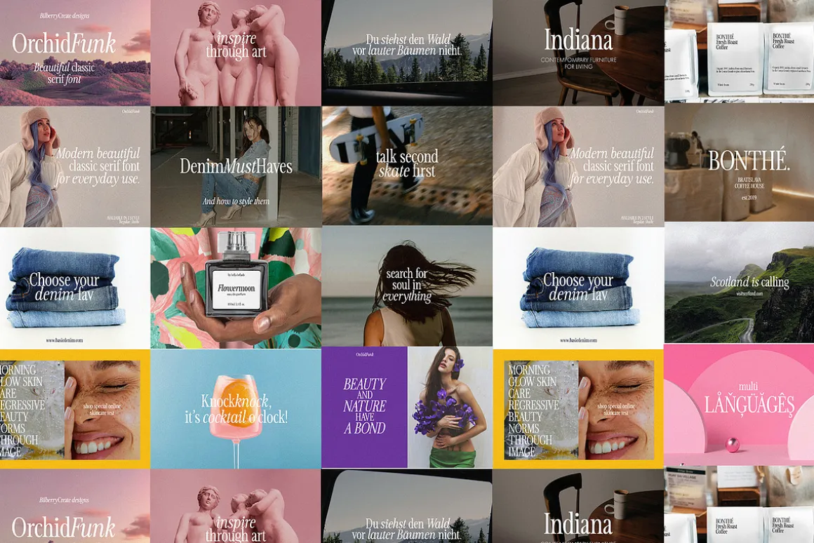 Elegance typography bundle