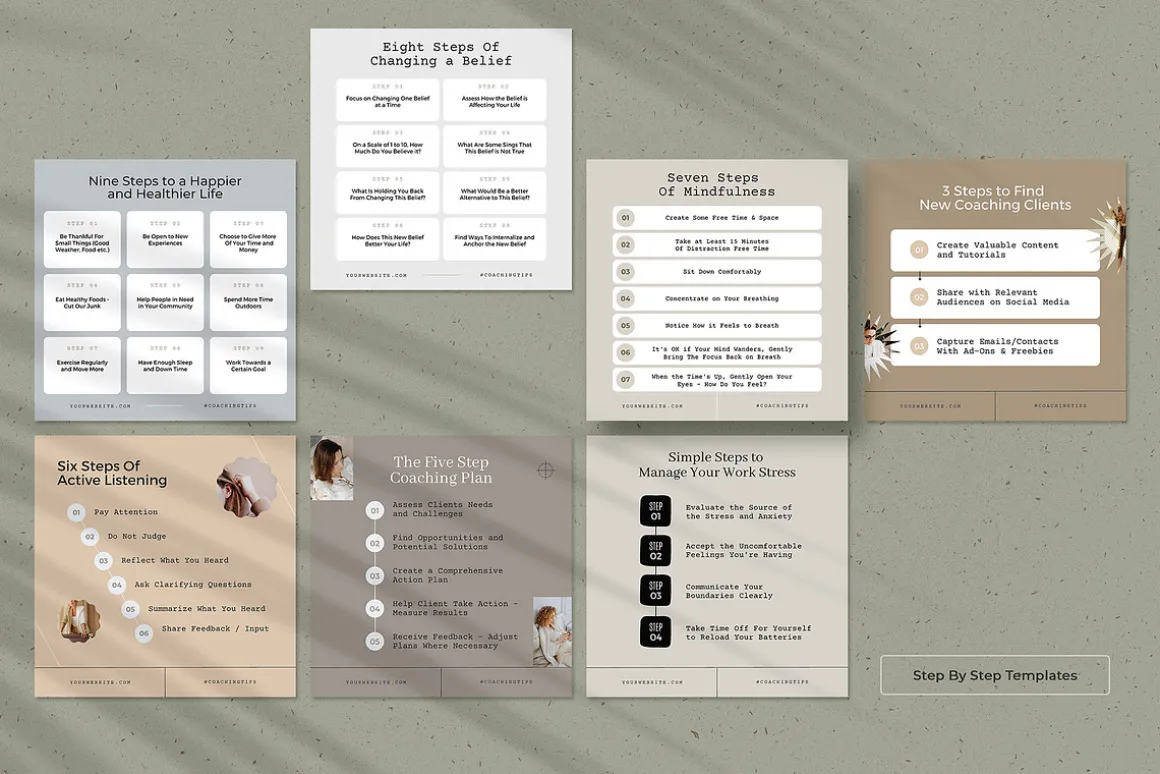 Elegant Coaching Social Media Kit